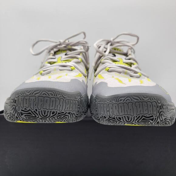 Puma MB.01 Shoes Mens Size 11 Gray Yellow LaMelo Ball 01ofOne Not From Here Rare main image 7